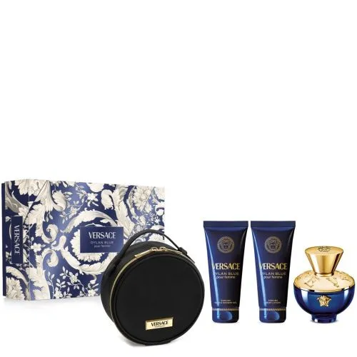 VERSACE Dylan Blue Pour Femme Set (Edp 100ml+Shower Gel 100ml+Body Lotion100ml+Miniature