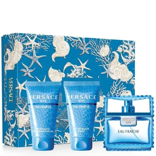 VERSACE Versace Man Eau Fraiche Set (Edt 100ml+Shower Gel 150ml+Miniature)26