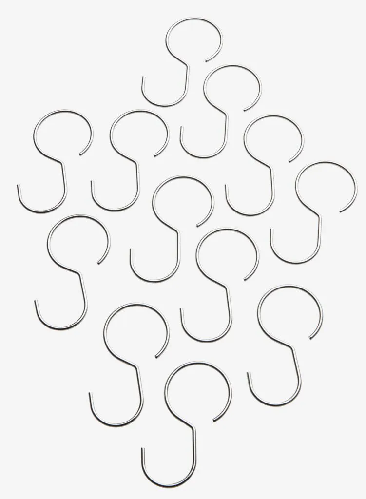 Alke za tuš-zavese RYDAL 12kom/p metal