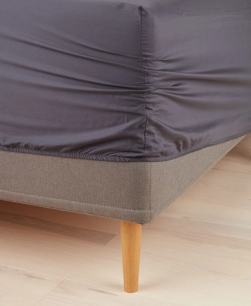 Čaršav Fitted VIVIAN 90x200x35 antracit siva