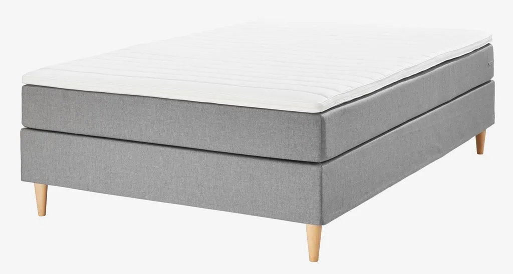 Boxspring krevet 140x200cm LEIRKUP siva-23 mekan