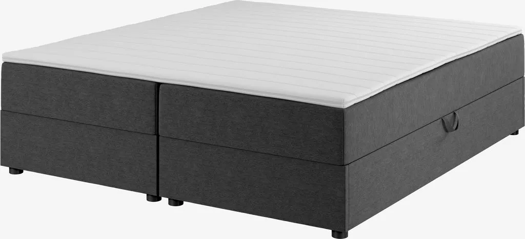 Boxspring krevet 160x200cm SKOLLA STORAGE PC40 siva-40