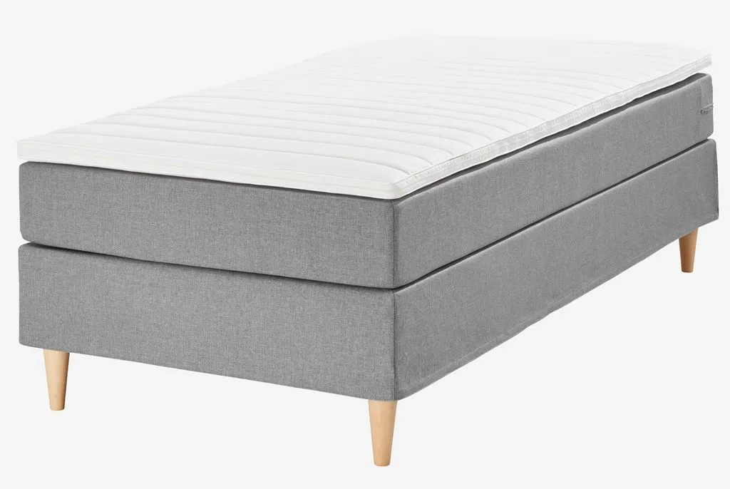 Boxspring krevet 90x200cm LEIRKUP BC10 siva-23