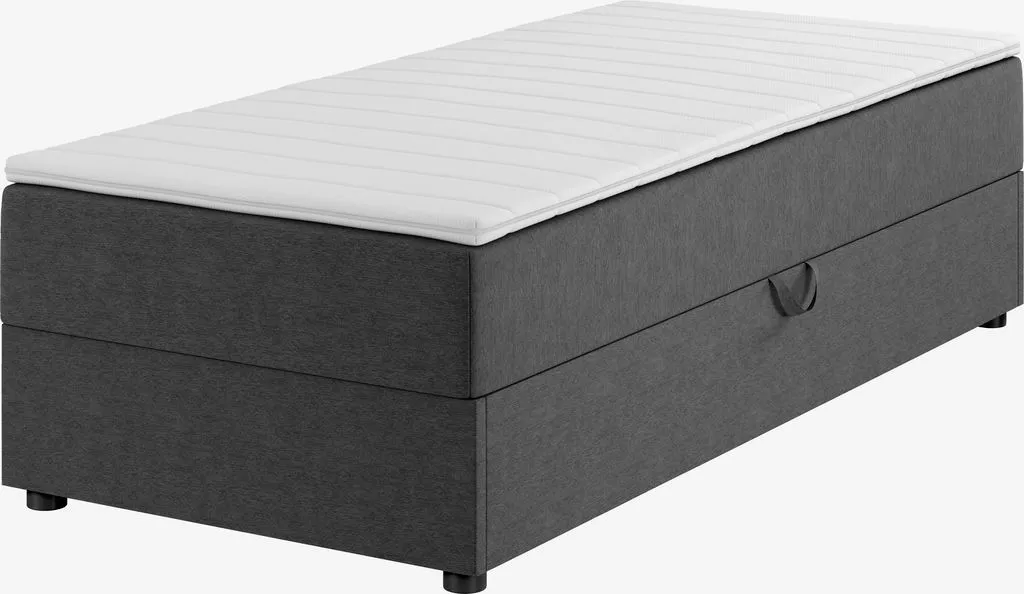 Boxspring krevet 90x200cm SKOLLA STORAGE PC40 siva-40