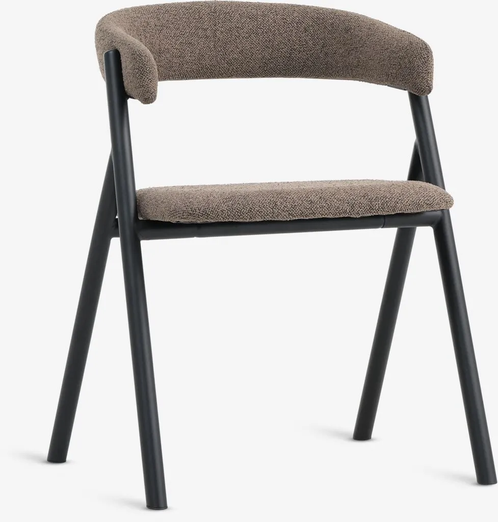 Dining chair HINDEVAD light brown/black