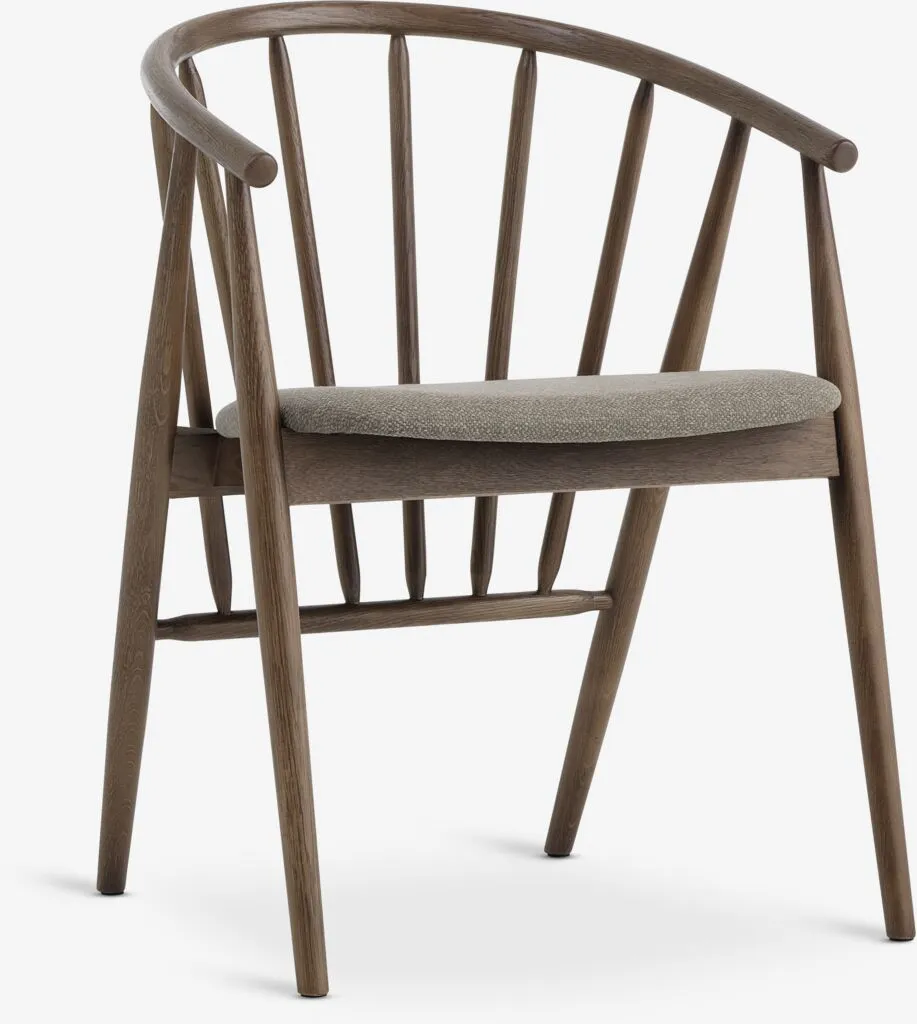 Dining chair LYKSBORG dark oak
