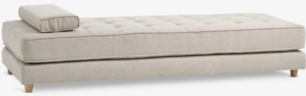 Dnevna sofa VARMARK 190x76 sa jastukom bež tkan/boja hrasta