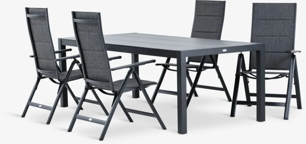 HAGEN D214 sto + 4 MYSEN stolice siva