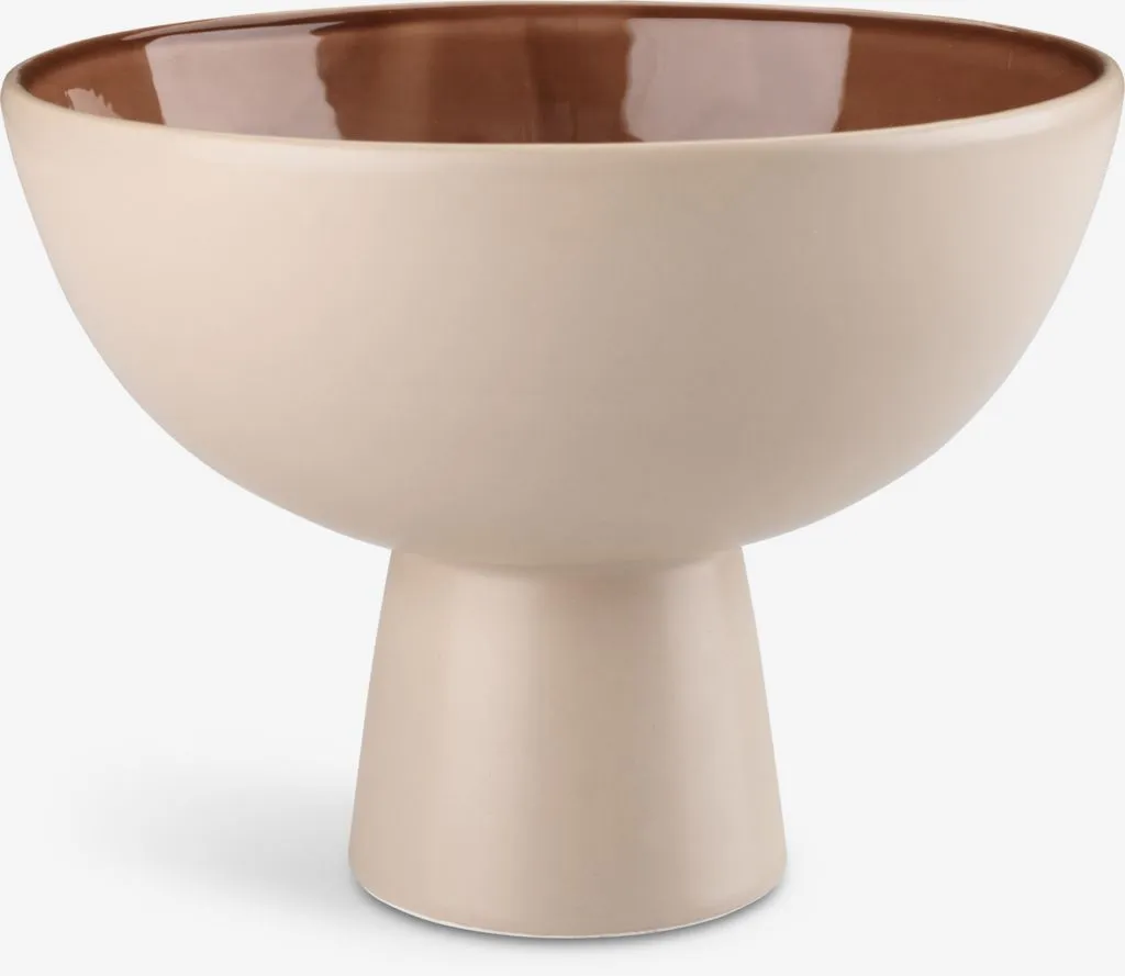 Činija CHRIS Ø21xV16cm bež/terakota