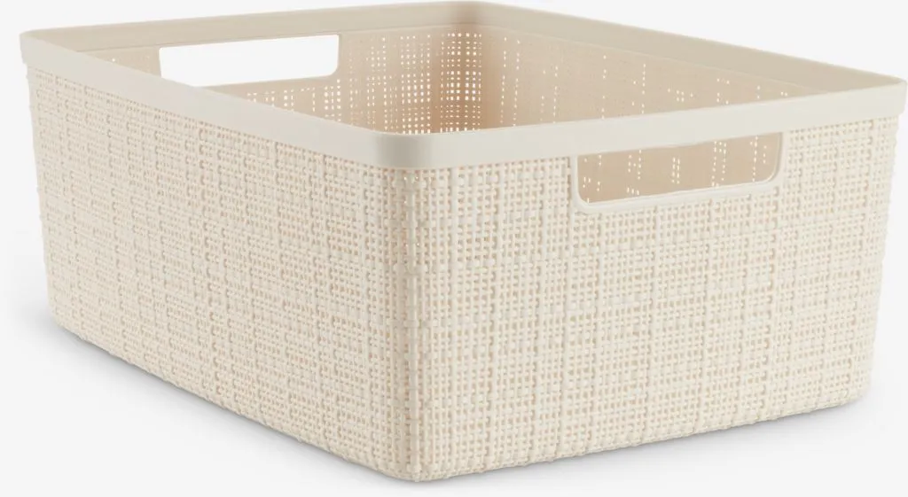 Korpa JUTE 12 ltr. plastika prljavo bela