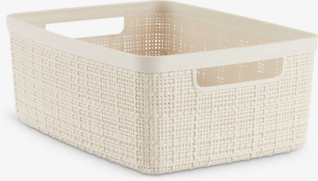 Korpa JUTE 5 ltr. plastika prljavo bela