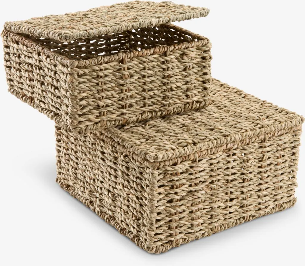 Kutija SENNAN sa poklopcem od morske trave 2kom