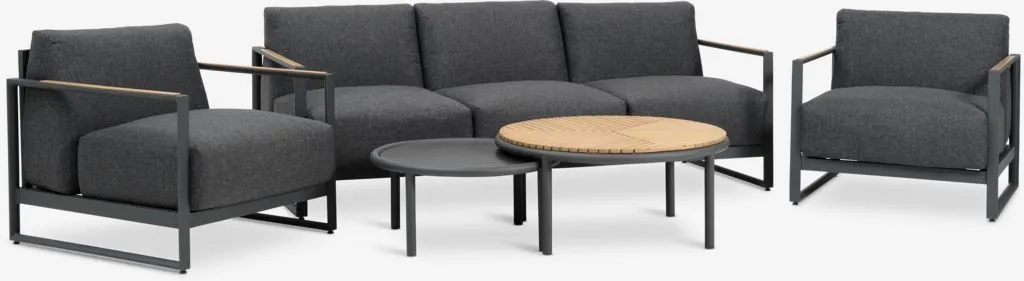 Lounge baštenska garnitura KILSENG 5os. siva