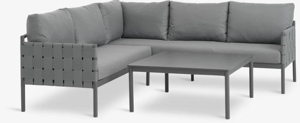 Lounge garnitura IANO 5 os. siva