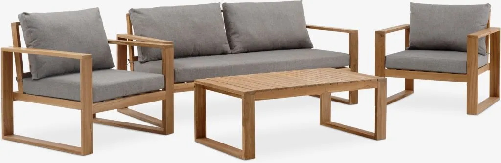 Lounge garnitura LILLEHOLM 4,5os. tikovina