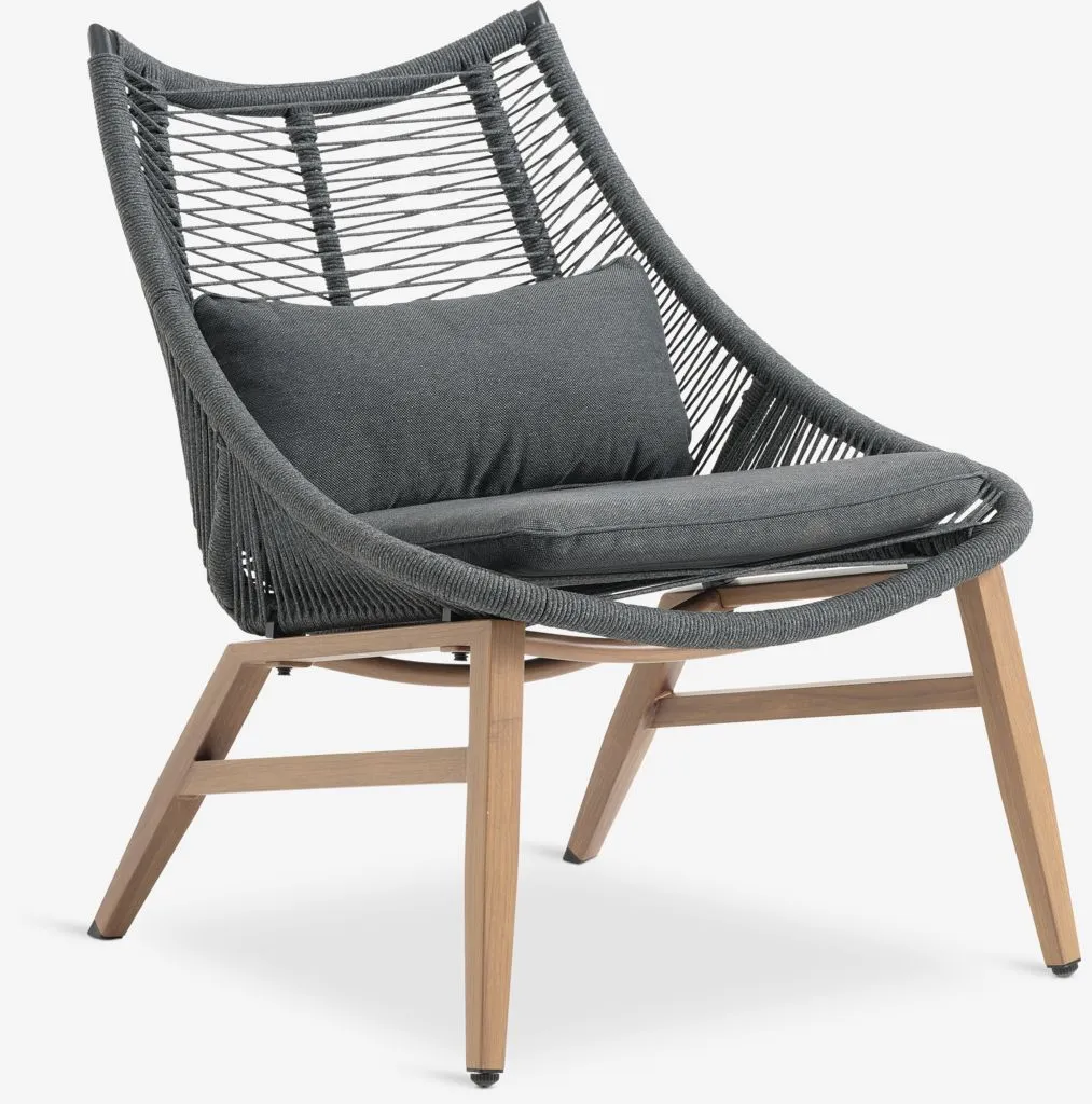 Lounge stolica DANNEMARE Š70xV79xDub84 siva