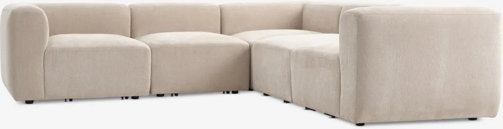 Modularna ugaona sofa SKEJBY 5os bež tkanina