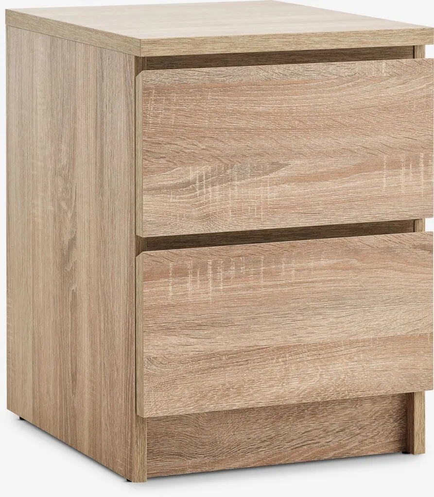 Noćni ormarić LIMFJORDEN 2 fioke svetao hrast boja