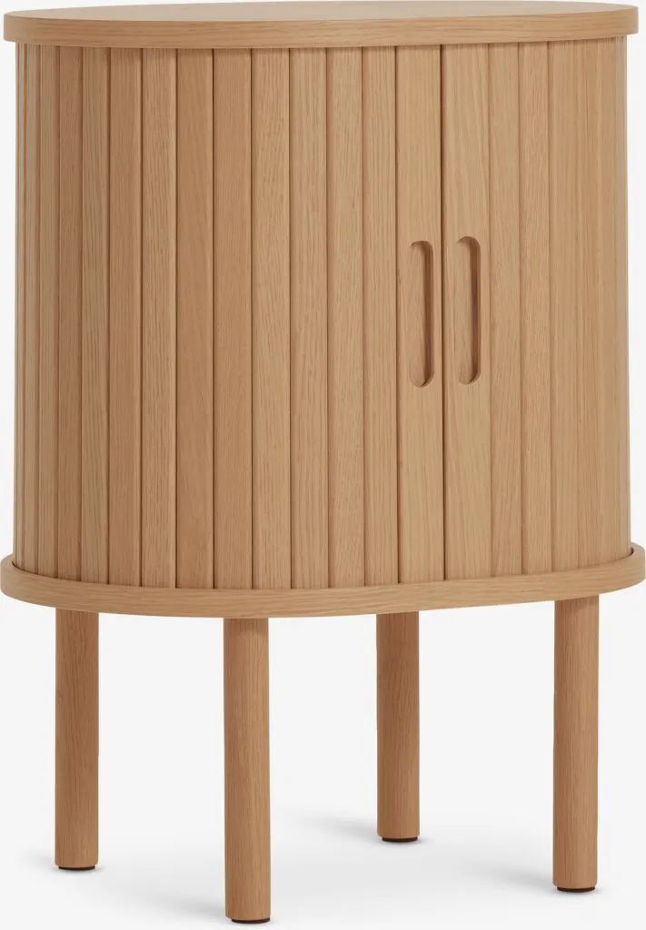 Noćni ormarić LYNGVIG 2 rolo vrata natur hrast