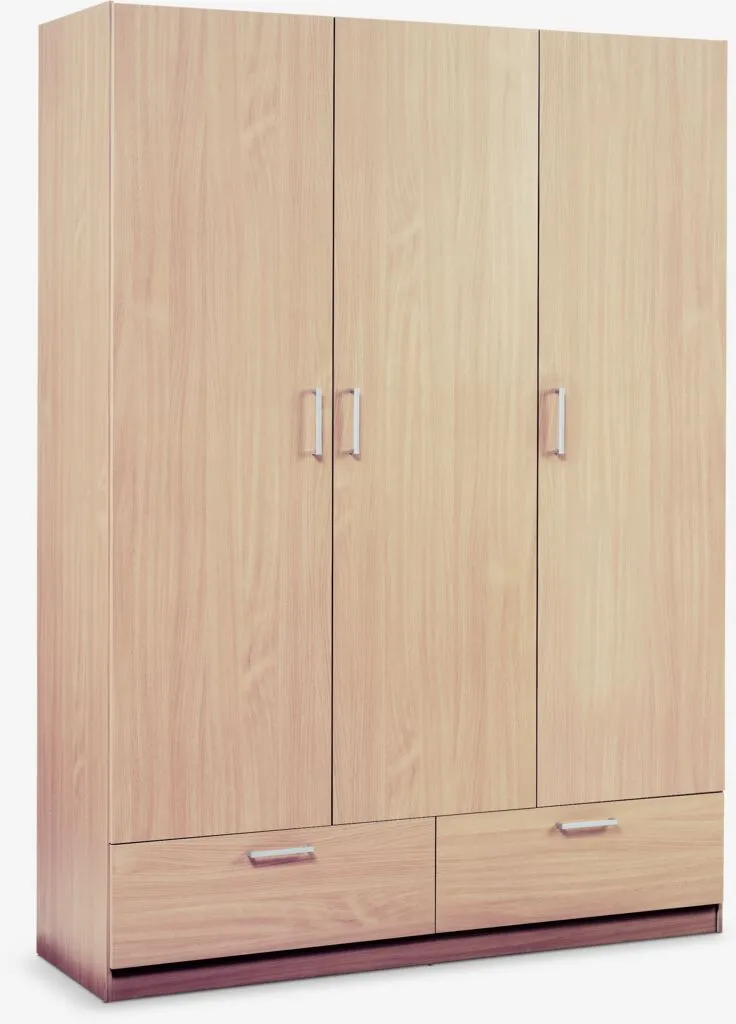 Ormar ELLESTED 144x200 3 vrata 2 fioke boja hrasta