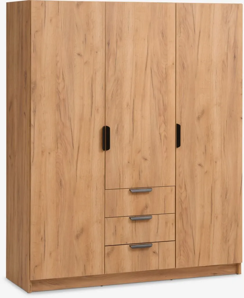 Ormar JENSLEV 144x176 3 vrata divlji natur hrast boja