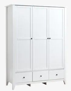 Ormar NORDBY 150x200 3 vrata 3 fioke bela