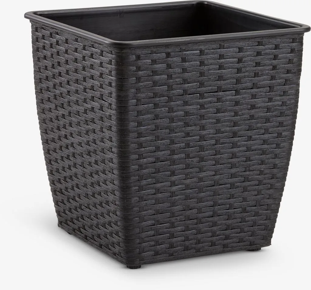 Pletena saksija ISLOM 31x31x32 crna