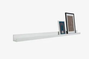 Polica za ramove za slike AVNEDE 115x7 bela