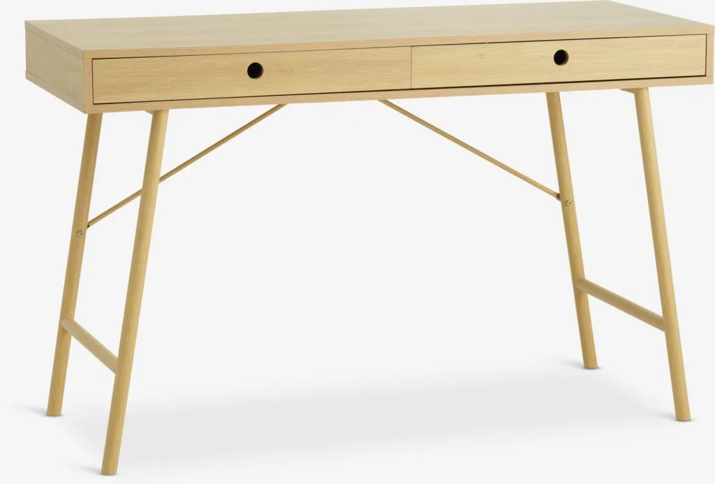 Radni sto LINDVED 48x120 2 fioke natur hrast boja