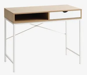 Radni sto TRAPPEDAL 48x95 1 fioka boja hrasta/bela