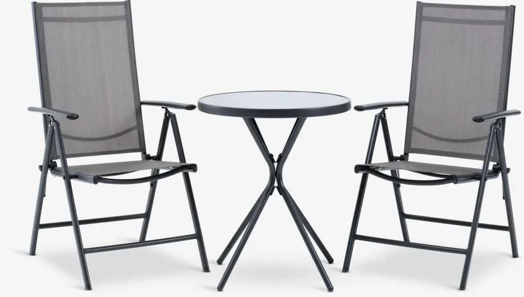 RADSTRUP Ø60 sto + 2 MELLBY stolice crna