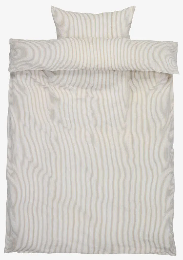 Set krep posteljine STINNE 140x200 bela/bela kafa