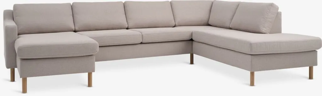 Sofa HELLERUP corner chaise right beige
