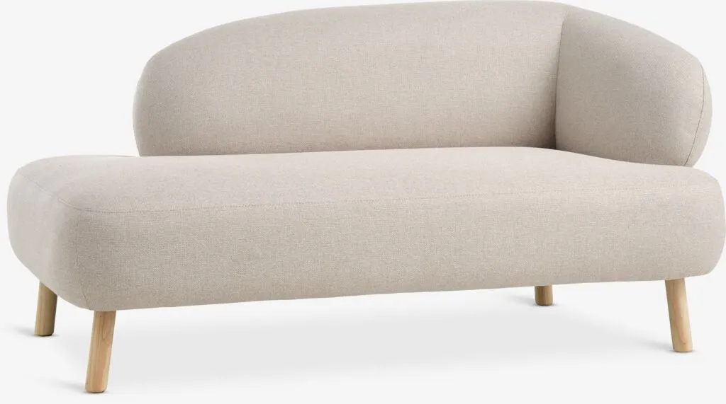Sofa STADIL open-end right/oval beige