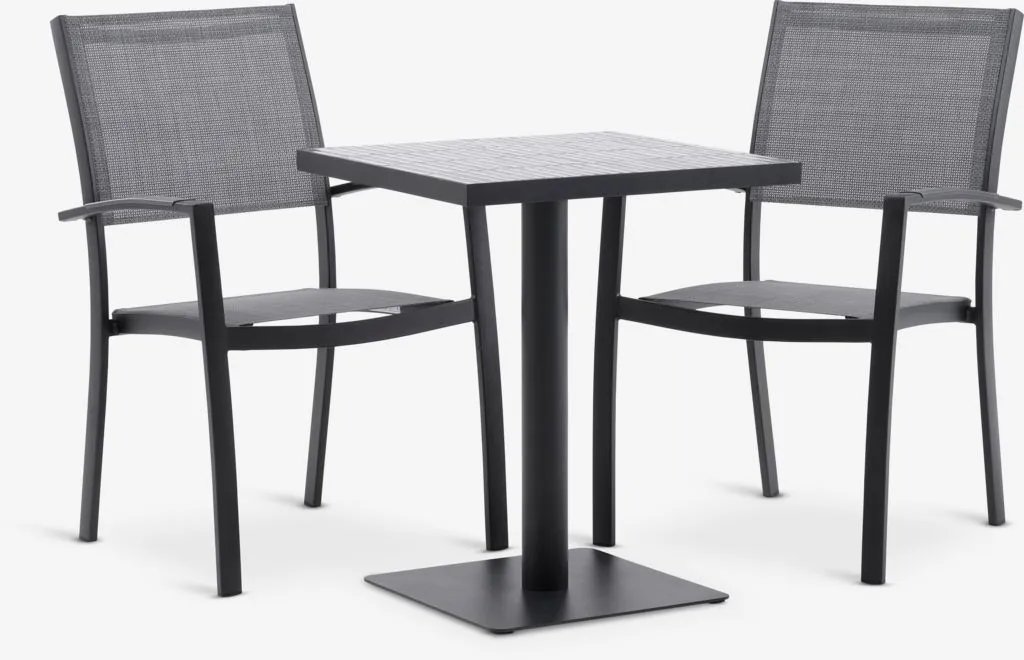 STENUNGSUND D60 sto + 2 STRANDBY stolice siva