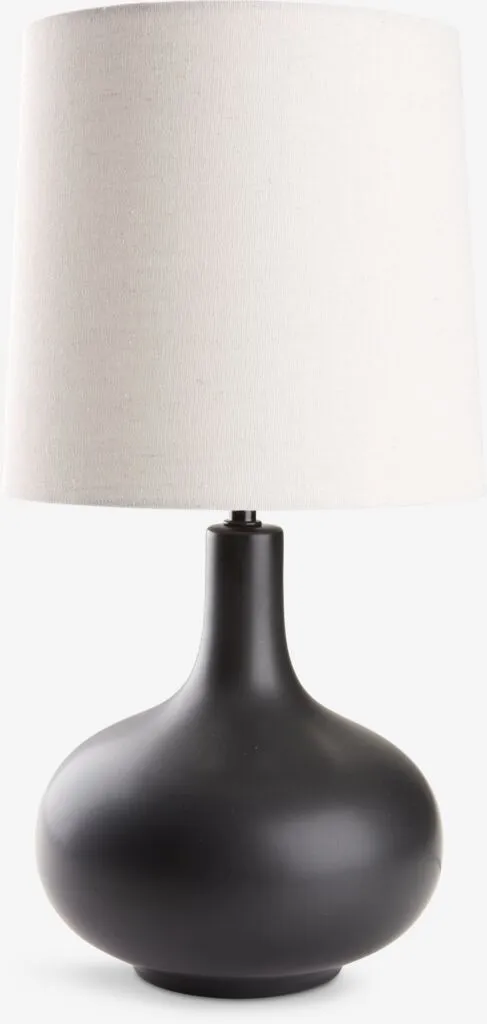 Stona lampa JOACHIM Ø28xV53cm bež/crna