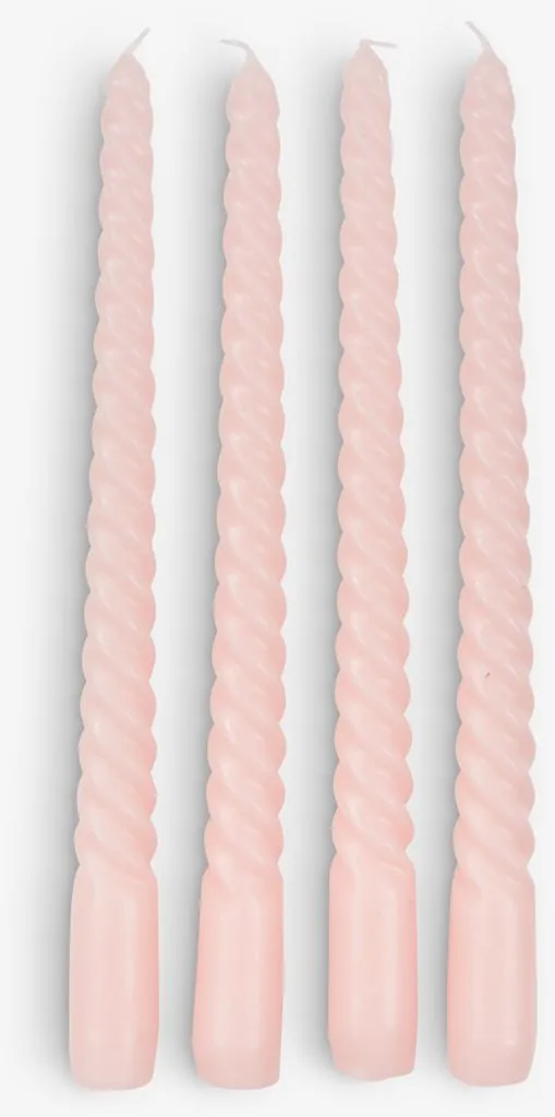 Sveća BALDUR V26cm roze 4kom/p