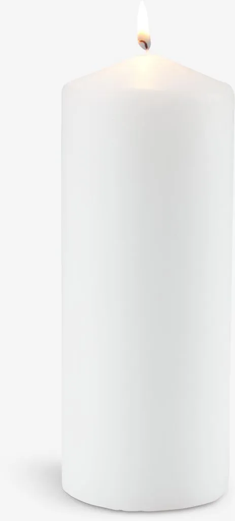 Sveća TORALF Ø8xV20cm bela
