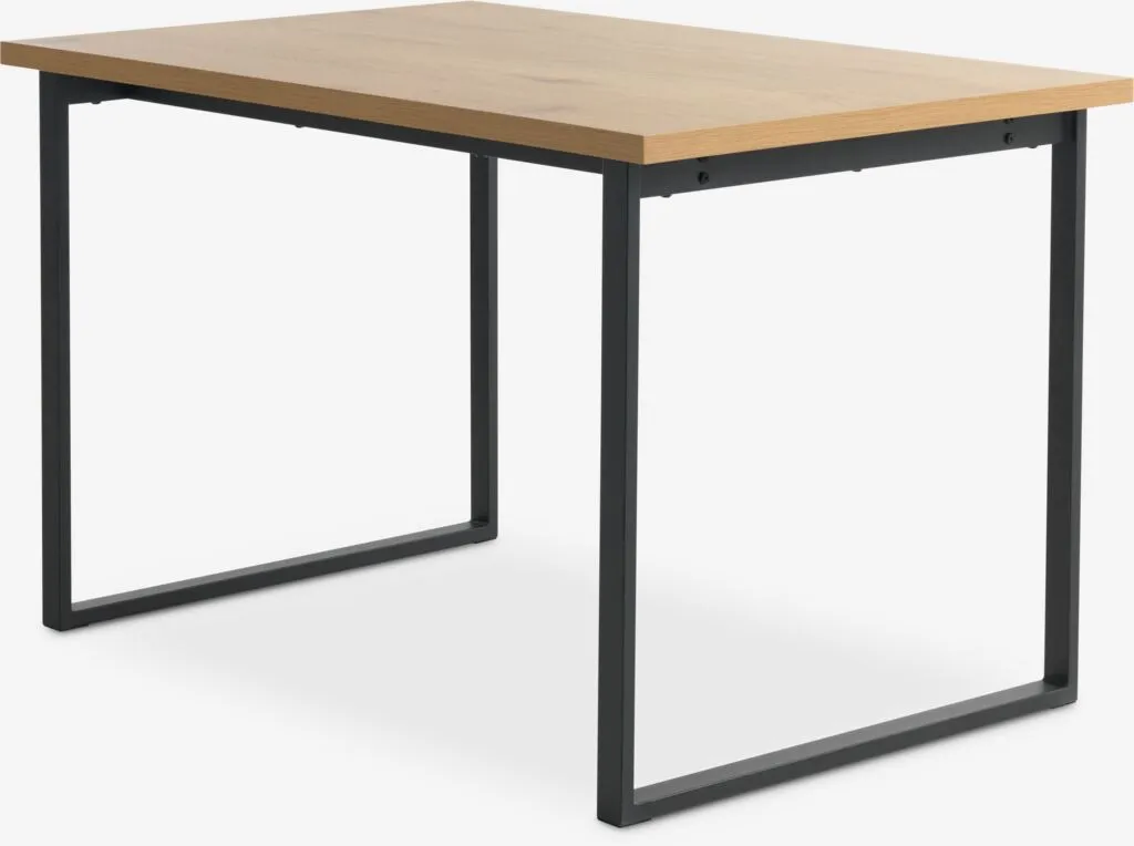 Trpezarijski sto AABENRAA 80x120 topao hrast boja/crna