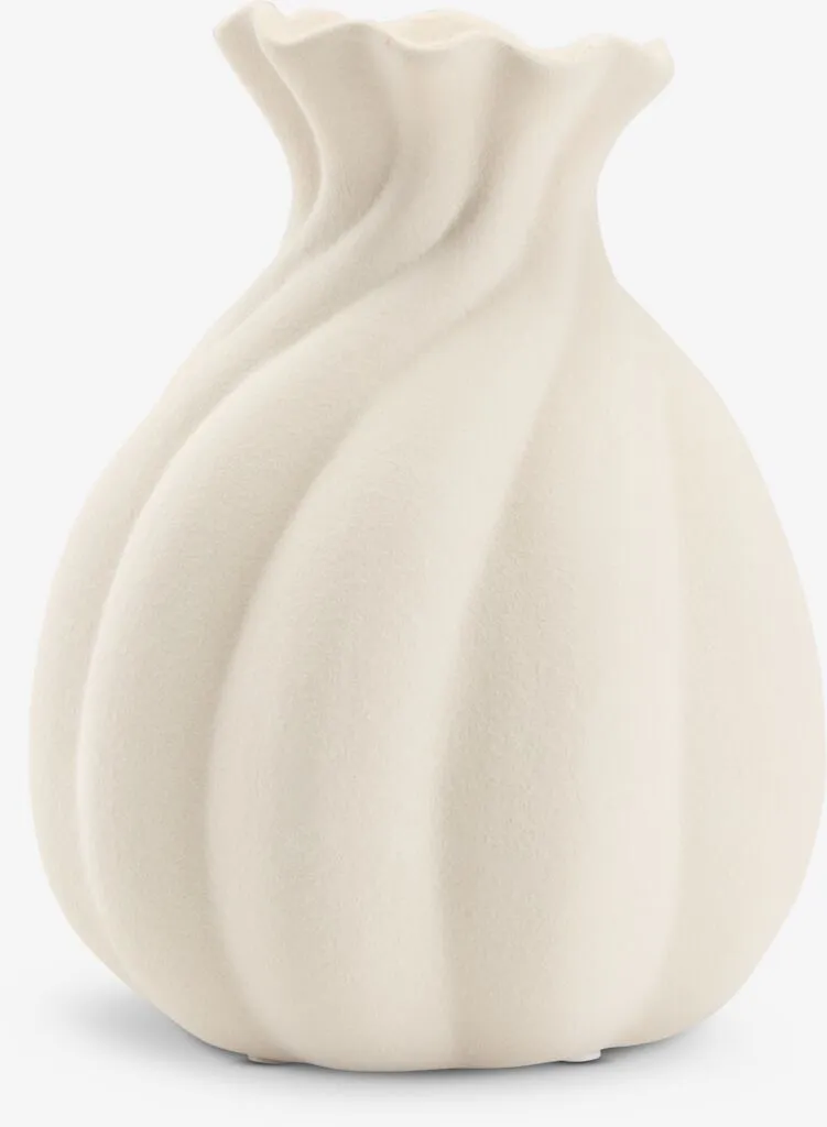 Vaza GUNNI Ø14xV18cm bela