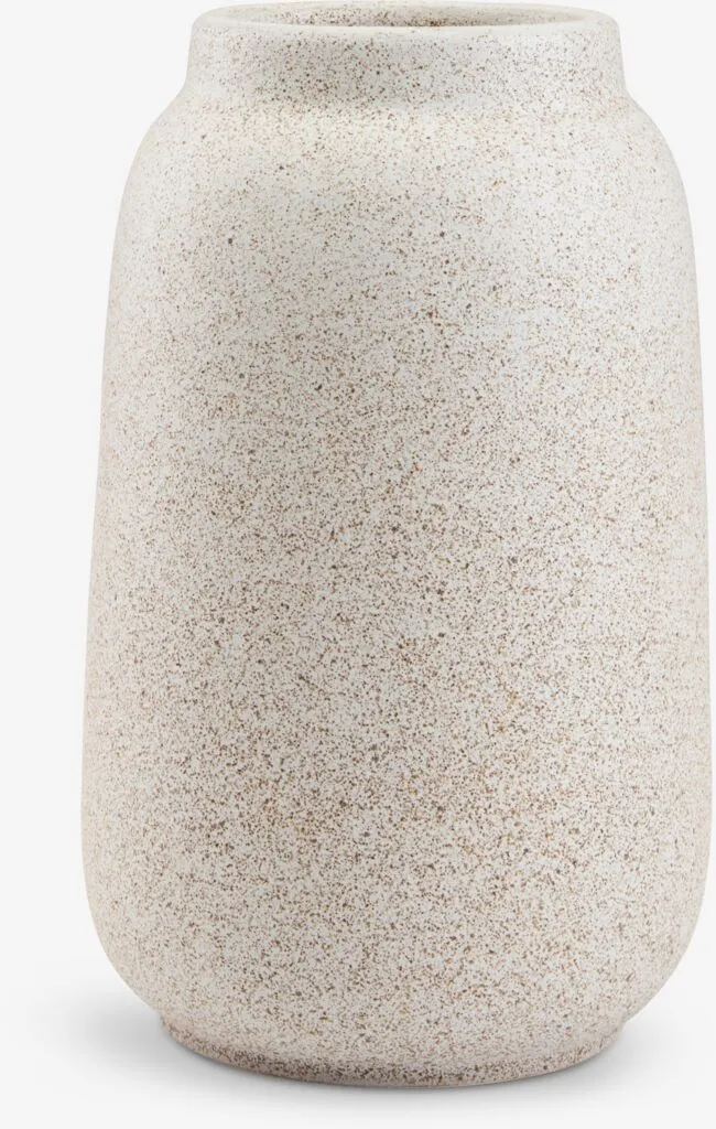 Vaza KARLANTON Ø14xV23cm bela