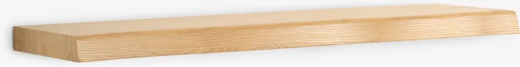 Zidna polica TERP 80x24 neobrađena ivica natur hrast boja