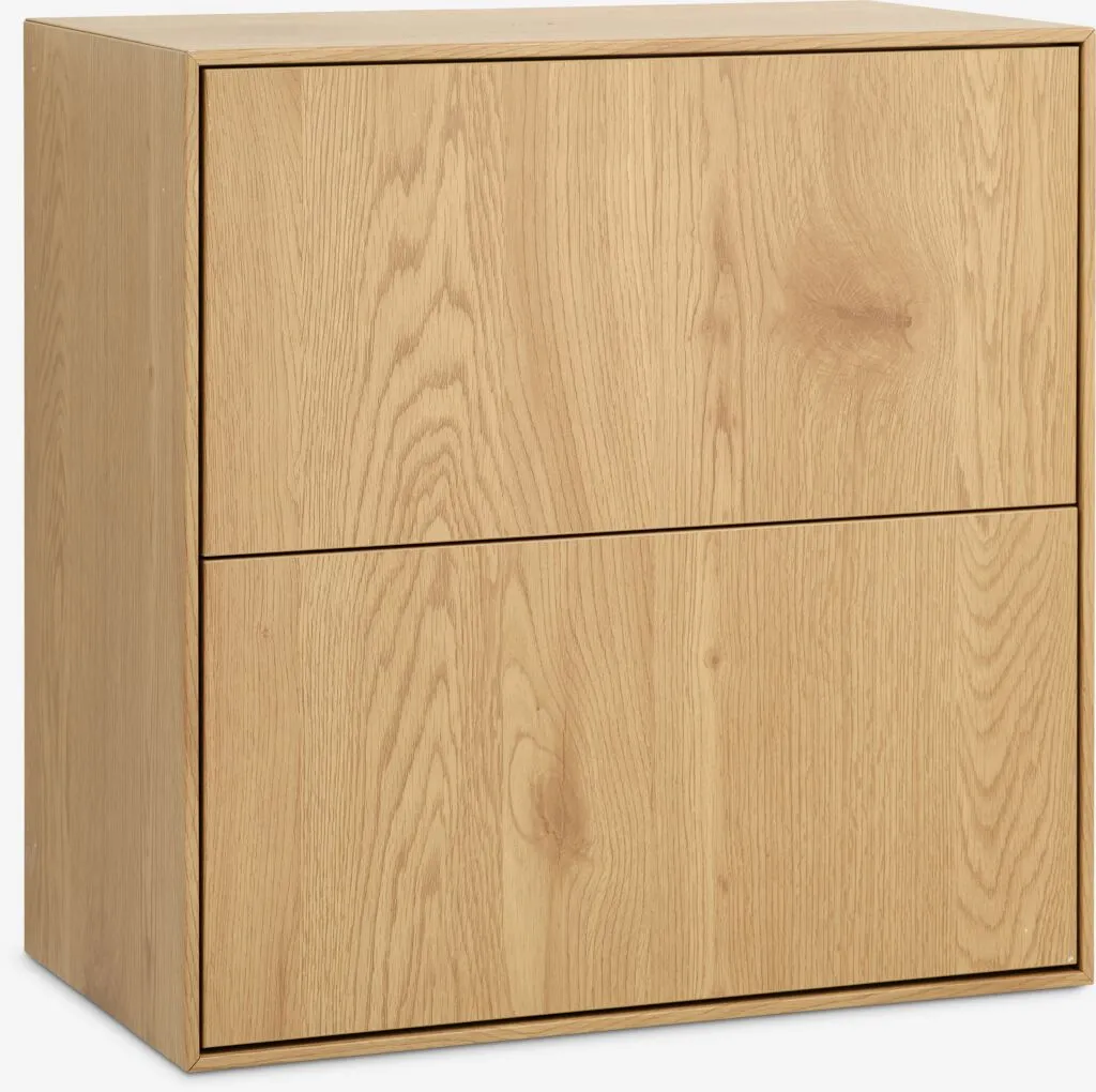Zidni element modul GEDSER komoda 2 fioke top.hrast boja
