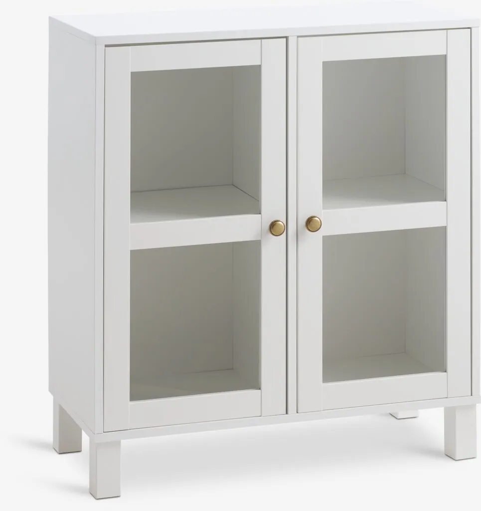 Zidni element modul SKALS vitrina bela