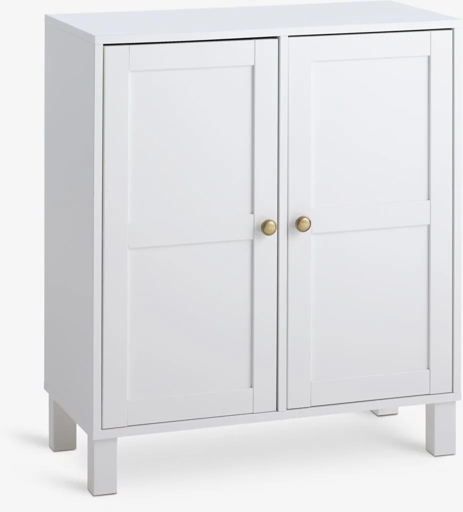 Zidni element modul SKALS vitrina bela