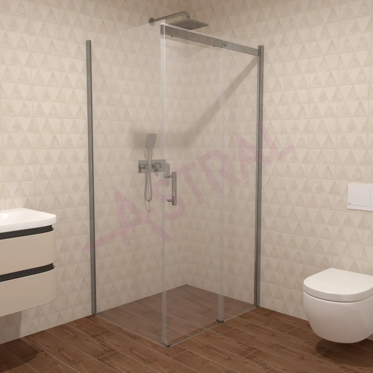 Astral Lido 100x80 6mm Hrom