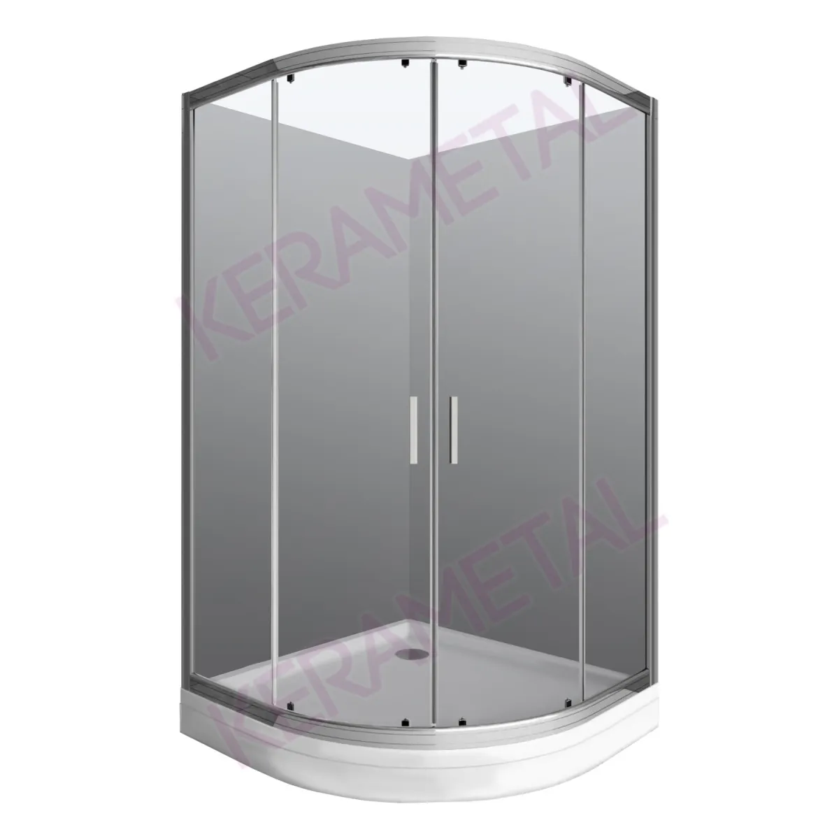 Astral Loft R90 Silver 6mm tuš kabina Siva