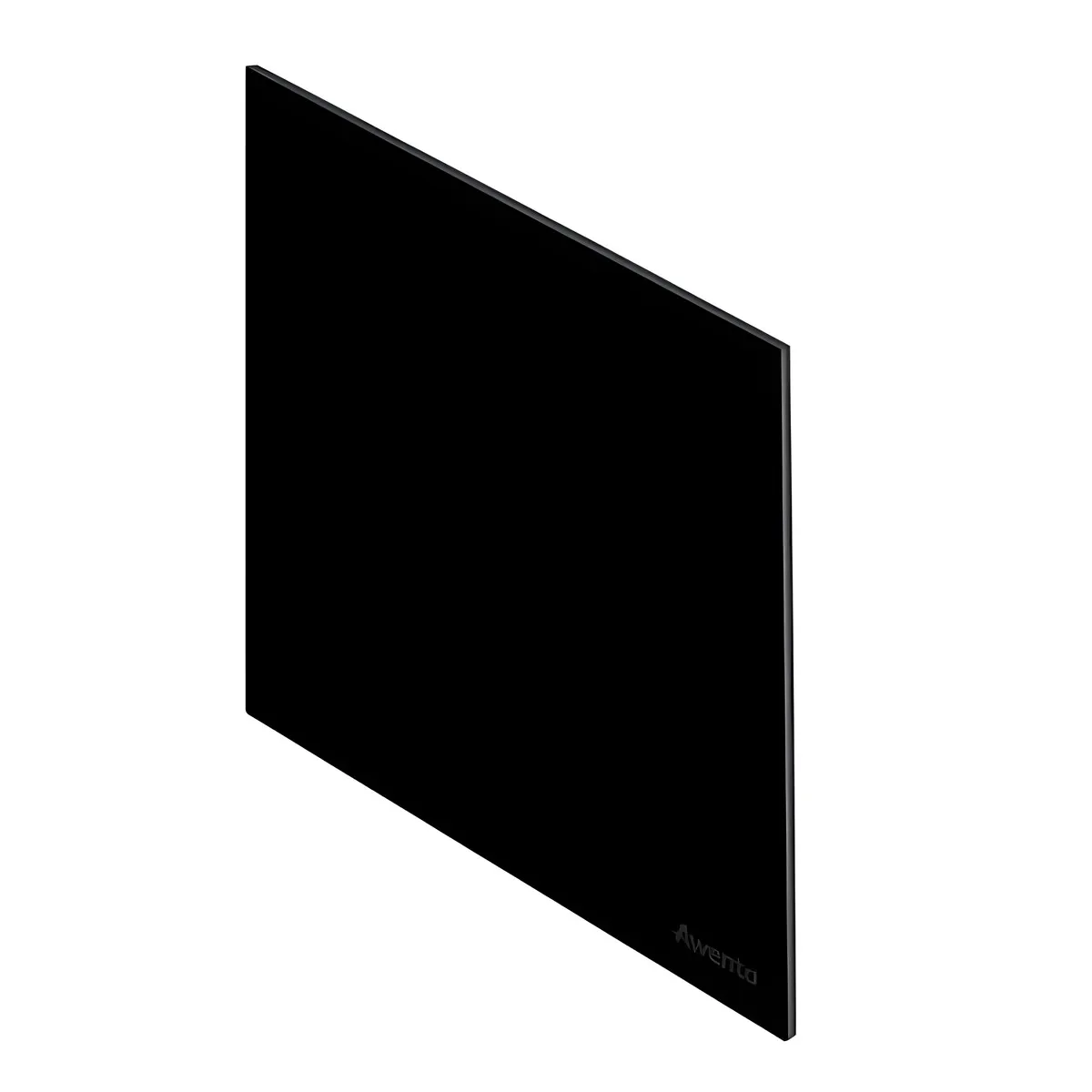 Awenta panel stakleni crni mat ø100 Crna