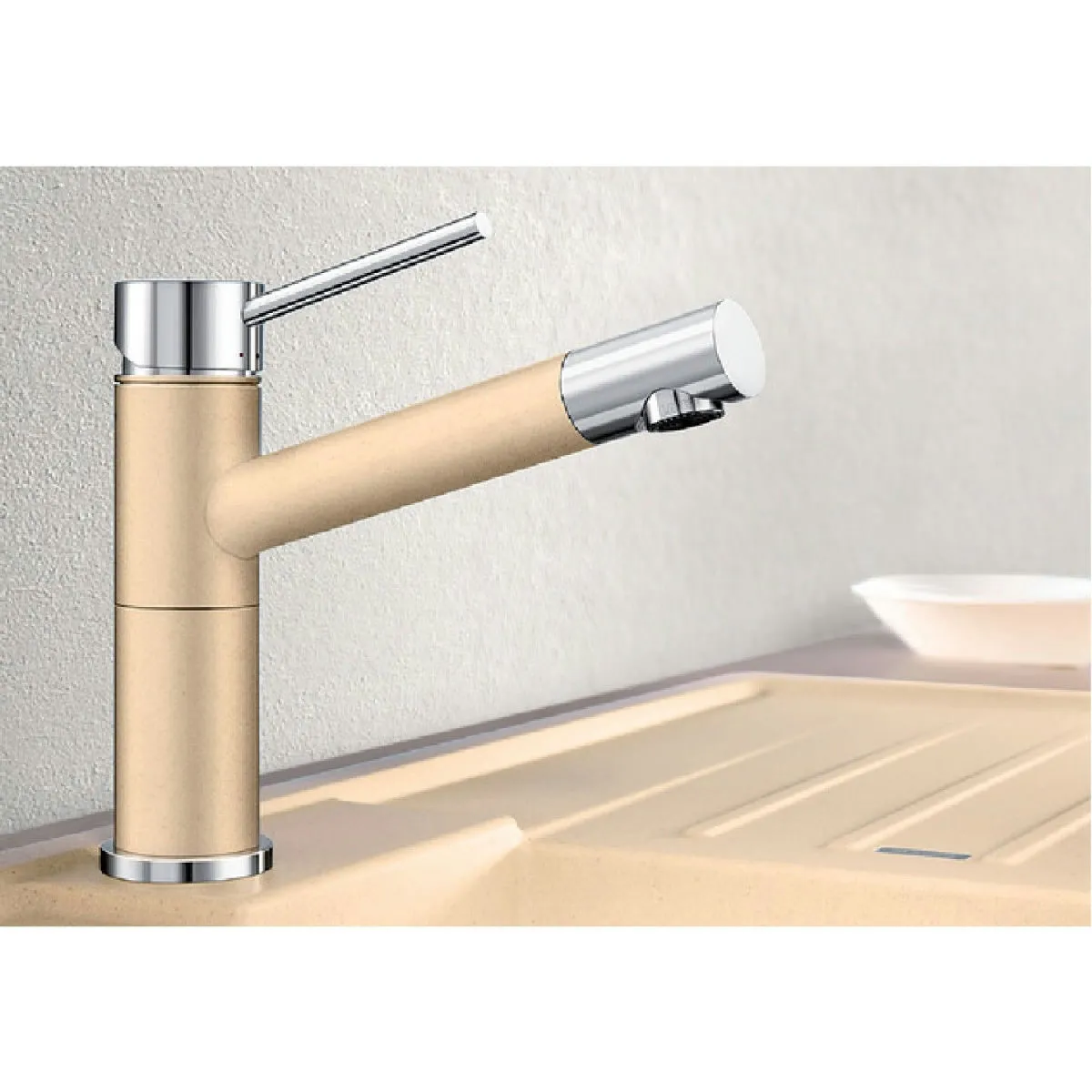 Blanco ALTA Compact silgranit ŠAMPANJAC-HROM HD SLAVINA 515319