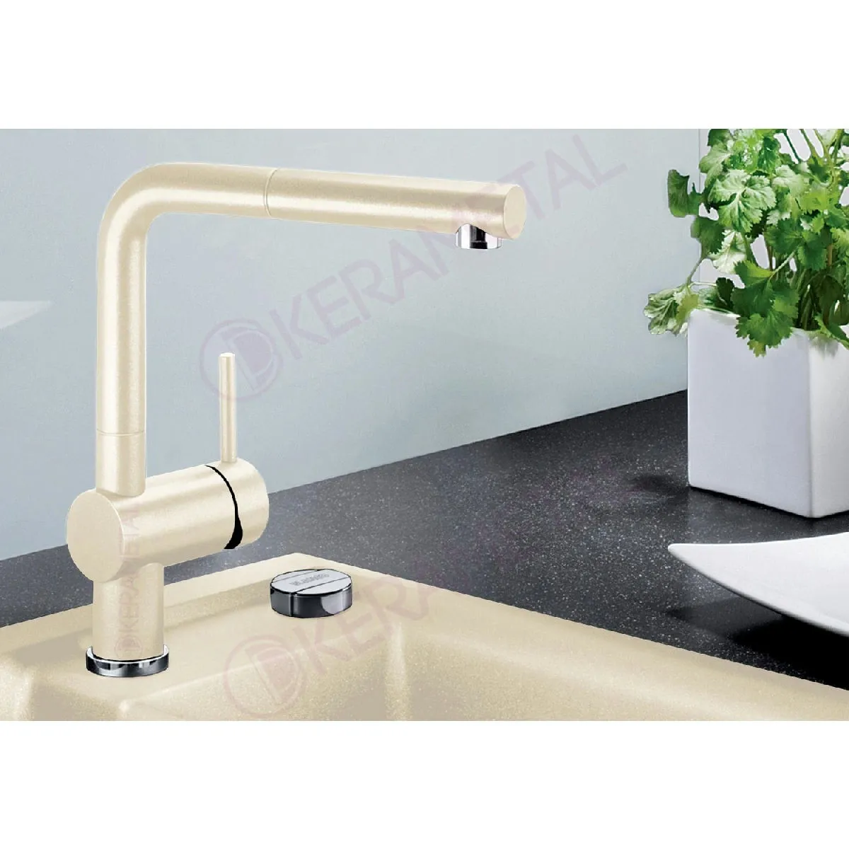 Blanco LINUS silgranit ŠAMPANJAC HD SLAVINA 516704 Hrom